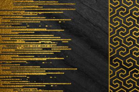 Фотообои Стена с золотыми полосками Фотообои Стена с золотыми полосками