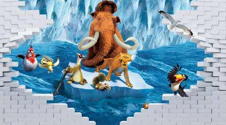 Фотошпалери 3Д Льодовиковий період