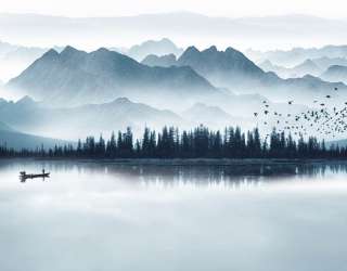 Фотообои Озеро и горы 29069