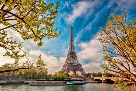 Фотообои Париж осенью