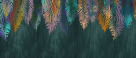 Фотошпалери листя в сірих відтінках Фотошпалери листя в сірих відтінках