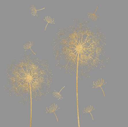 Фотошпалери золоті кульбаби Фотошпалери золоті кульбаби