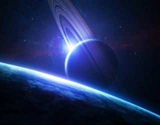 Фотошпалери Планета сатурн 0755