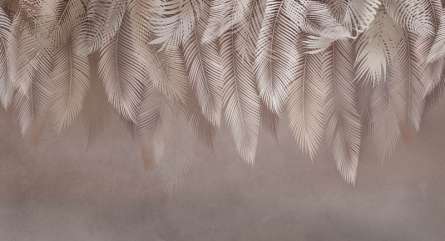 Фотошпалери коричневі листя пір'я Фотошпалери коричневі листя пір'я