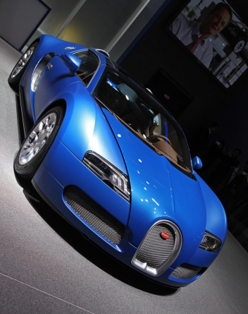 Фотообои синий Bugatti Veyron
