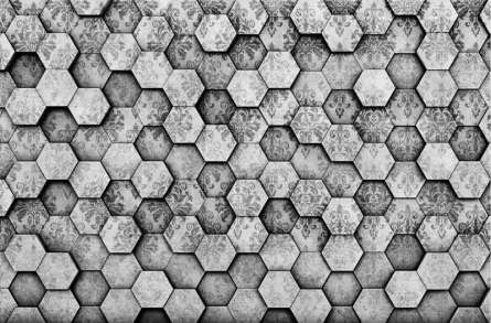 Фотообои шестиугольники