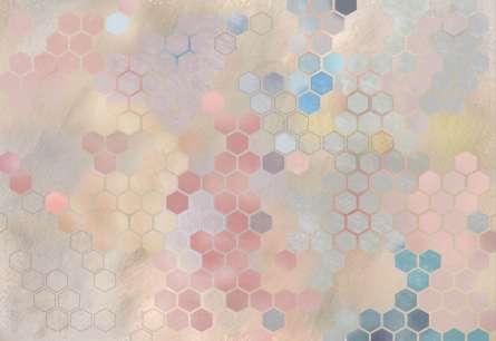 Фотошпалери Кольорові гексиконы