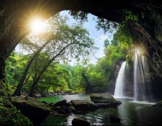 Фотообои 3д пещера 27125