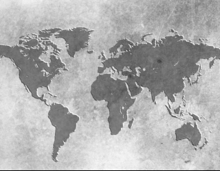 Фотообои серая карта мира 25201
