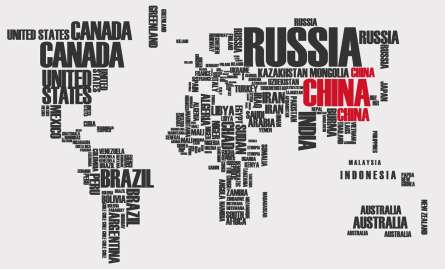 Фотошпалери Карта з країн Фотошпалери Карта з країн