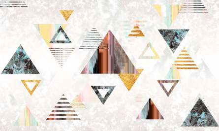 Фотошпалери золоті трикутники Фотошпалери золоті трикутники