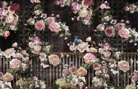 Фотообои 3д Розы Фотообои 3д Розы