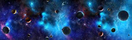 Фотообои Планеты солнечной системы 3д