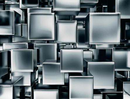 3д фотообои Серые кубы