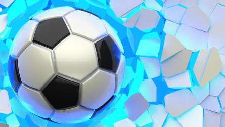 Фотошпалери м'яч руйнує стіну Фотошпалери м'яч руйнує стіну