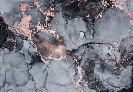 Фотошпалери Сірий флюїд з бронзою