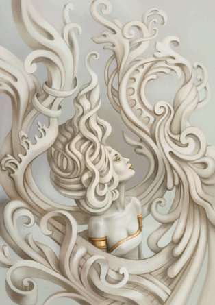 Фотообои Девушка барельеф Фотообои Девушка барельеф