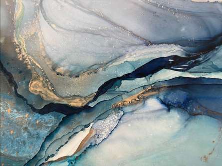 Фотошпалери флюїд в зелений тонах Фотошпалери флюїд в зелений тонах