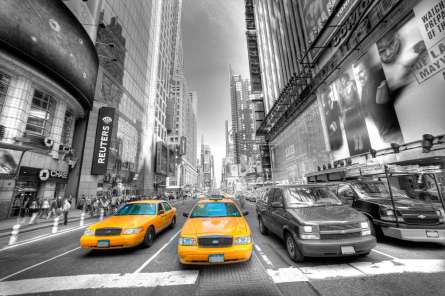 Фотообои Машины в городе