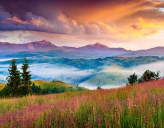 Фотообои Красочные горы 26951