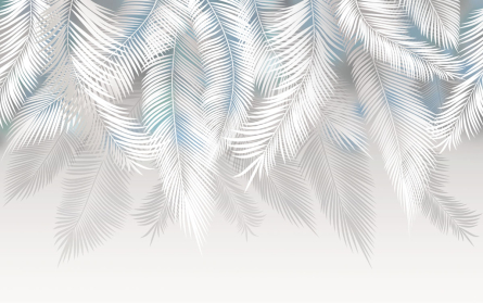 Фотошпалери пухнасті пальмове листя на стіну Фотошпалери пухнасті пальмове листя на стіну