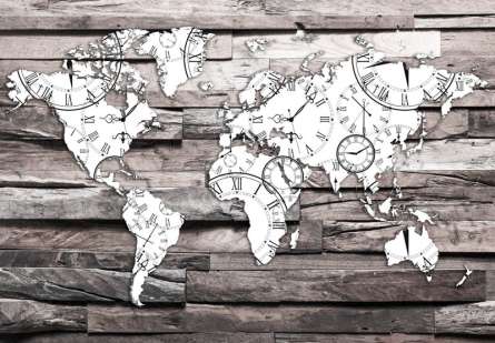 Фотошпалери 3d карта на тлі дерева Фотошпалери 3d карта на тлі дерева