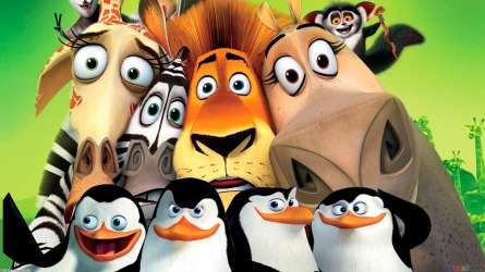 Фотообои Пингвины Мадагаскара