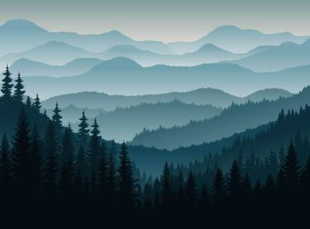 Фотообои Горы и лес Фотообои Горы и лес