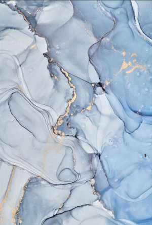 Фотошпалери Блакитний флюїд з золотом Фотошпалери Блакитний флюїд з золотом