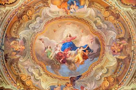 Фотошпалери Антична фреска на стелю