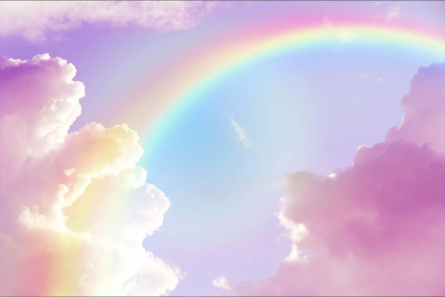 Фотообои радуга в небесах Фотообои радуга в небесах