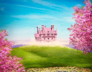 Фотообои Розовый замок 18816