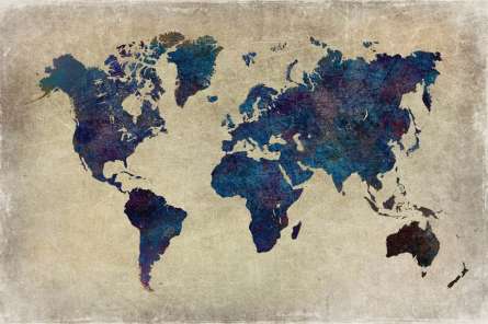 Фотошпалери Карта вінтажна Фотошпалери Карта вінтажна