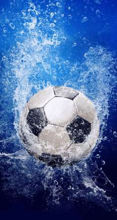 Фотошпалери м'яч під водою Фотошпалери м'яч під водою