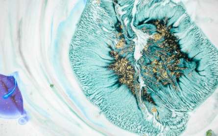 Фотошпалери крапля бірюзи