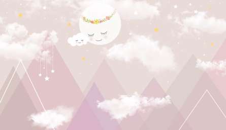 Фотообои Скандинавские горы для девочки