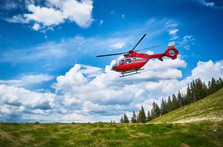 Фотошпалери червоний вертоліт Фотошпалери червоний вертоліт