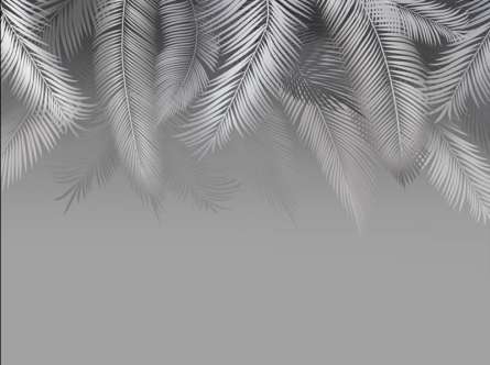Фотошпалери сірі листя дизайнерські Фотошпалери сірі листя дизайнерські