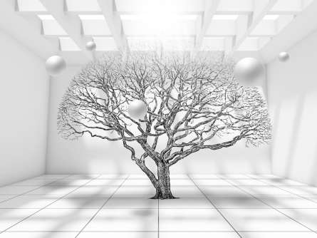 Фотообои дерево 3д