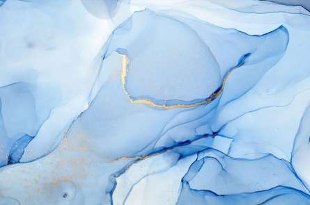 Фотошпалери Блакитний флюїд з золотом Фотошпалери Блакитний флюїд з золотом