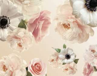 Фотошпалери Квіти вінтажні 22934