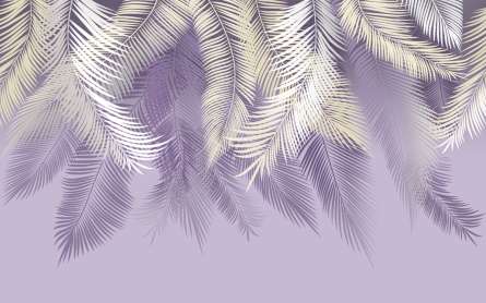 Фотошпалери фіолетові листя на стіну