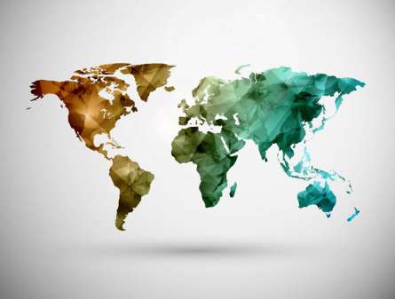 Фотошпалери 3Д карта світу