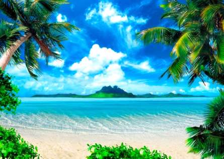 Фотошпалери Вид на острів Фотошпалери Вид на острів