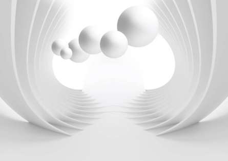 Фотошпалери 3D кулі сірі