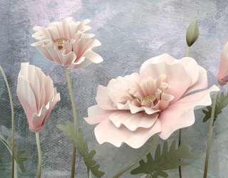 Фотошпалери 3D об'ємні квіти 29291