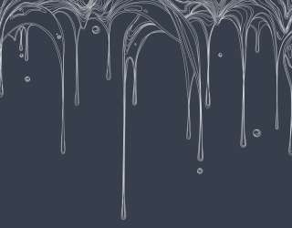 Фотошпалери line art краплі зі стелі 28354_3