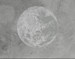 Фотообои Серая луна минимализм 24047