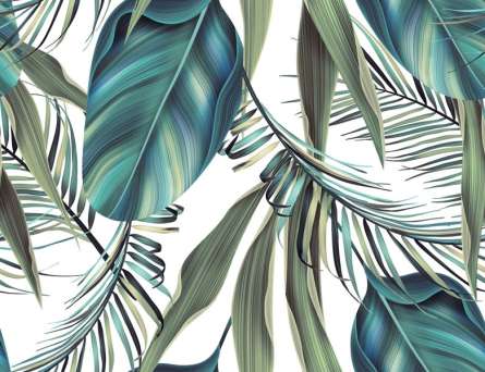 Фотошпалери Тропічні листя патерн