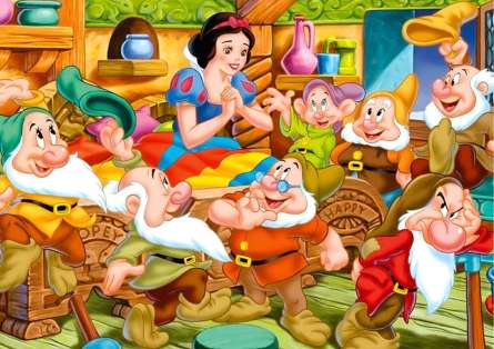 Фотошпалери Білосніжка і гноми Фотошпалери Білосніжка і гноми